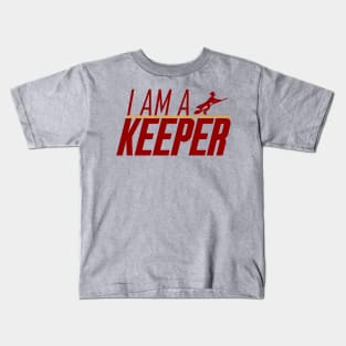 Keeper Maroon Gold Kids T-Shirt